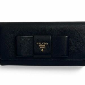 SOLD!!! Prada Black Wallet with Bow Detail